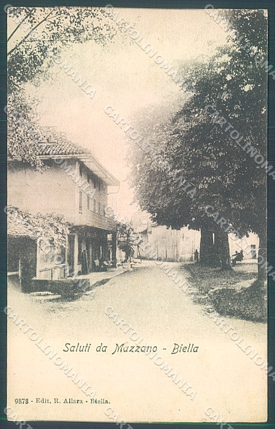 Biella Muzzano saluti da STRAPPO PIEGHINE cartolina JK4952 – fronte