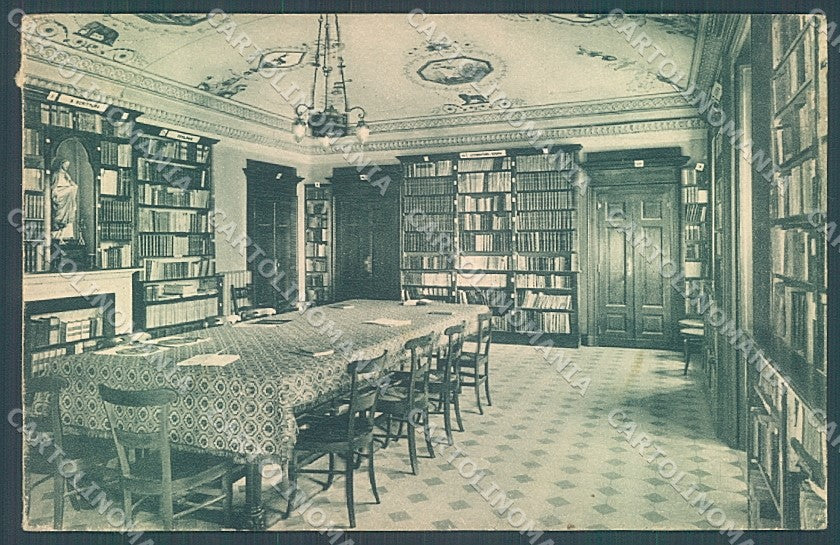 Biella Muzzano Scuola Apostolica Biblioteca cartolina JK4955 – fronte
