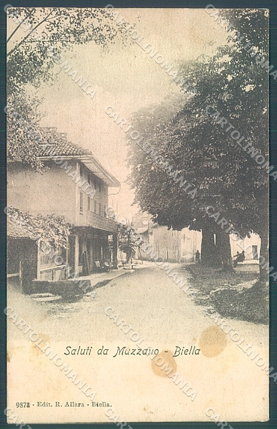 Biella Muzzano saluti da MACCHIE cartolina JK4965 – fronte