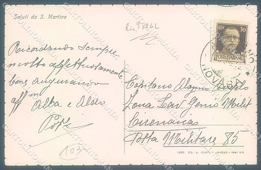Verbania S. Martino Lago Maggiore cartolina JK4967 – retro