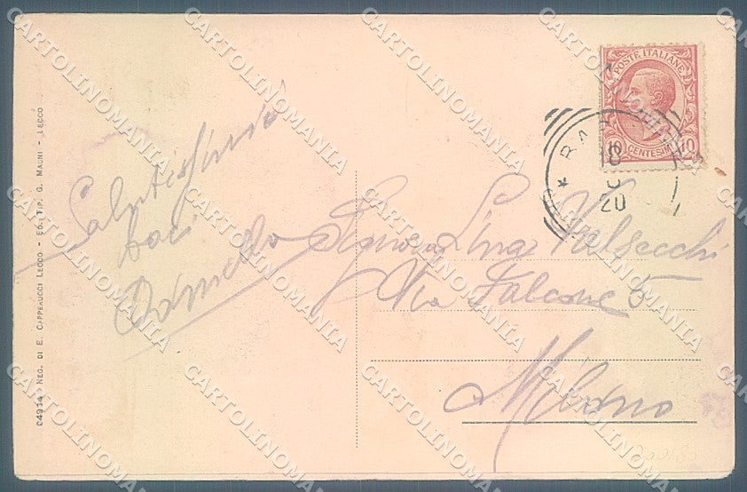 Biella Golasecca Donna Farfalla Bertiglia? SCOLLATA cartolina JK4973 – retro