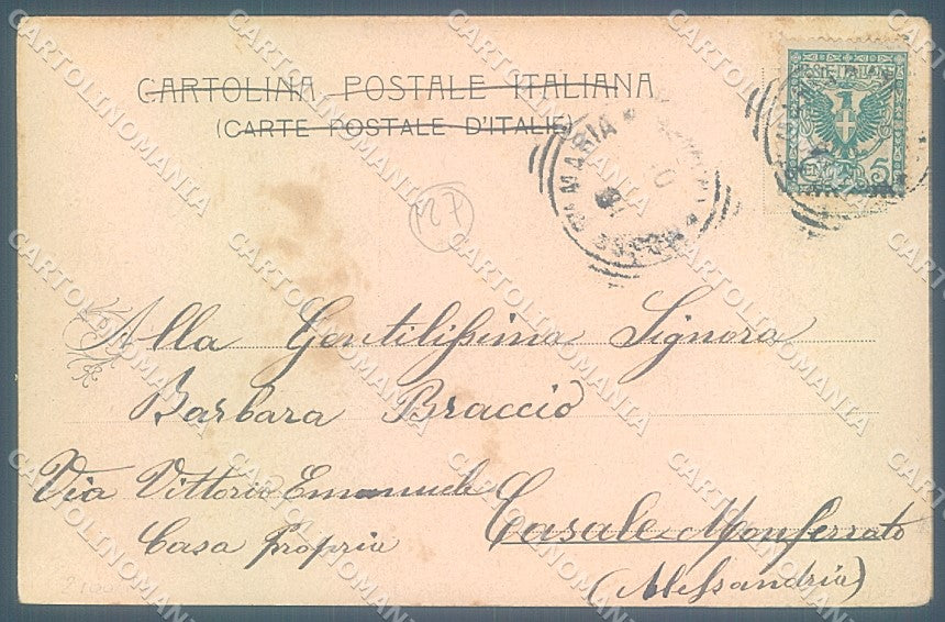 Biella Mosso Santa Maria Educandato Femminile cartolina JK4974 – retro