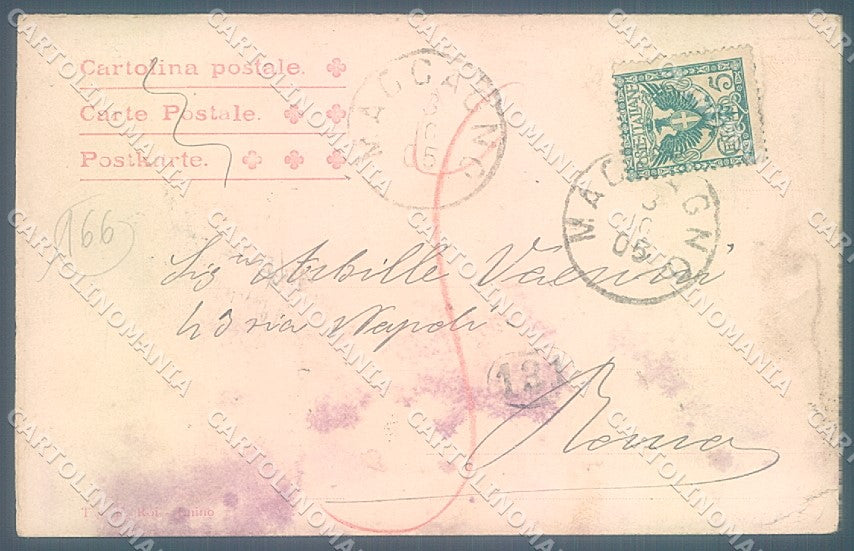 Varese Maccagno Lago Elio PIEGA ANGOLO cartolina JK4988 – retro