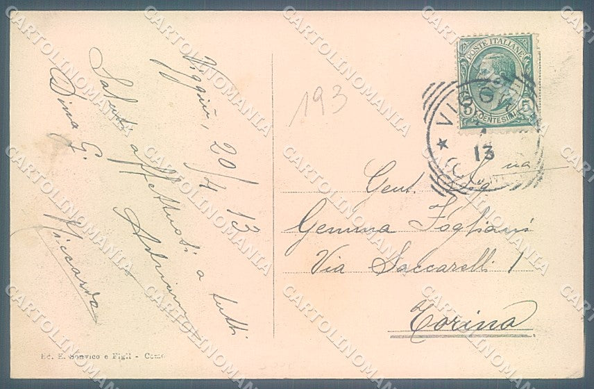 Varese Viggiù saluto da cartolina JK5006 – retro
