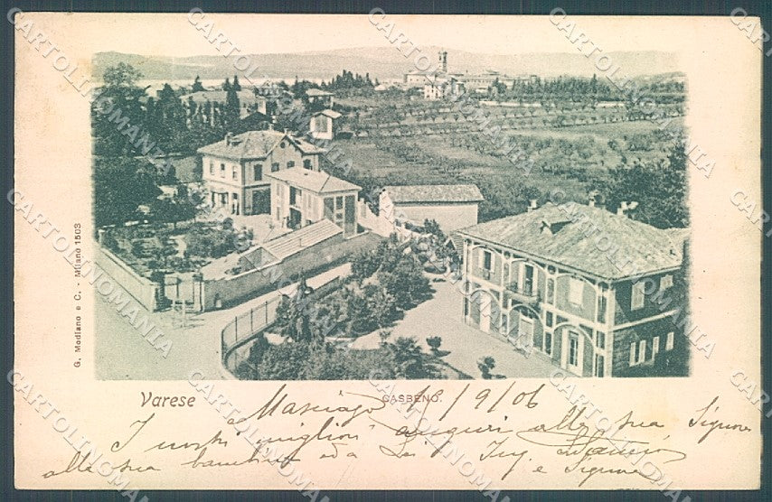 Varese Casbeno Modiano 1503 PIEGATA cartolina JK5019 – fronte