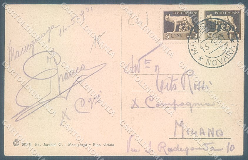 Verbania Macugnaga Chiesa Gran Fillar Brunner 801-9 cartolina JK5022 – retro