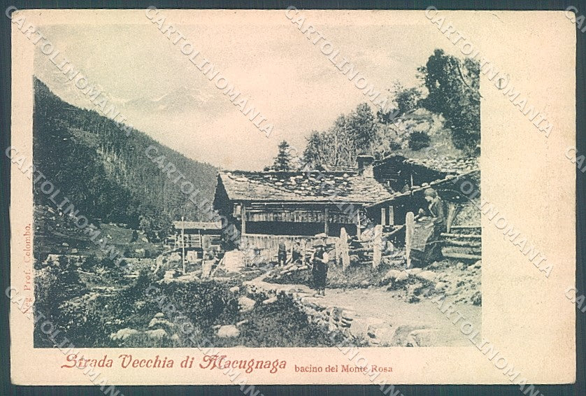 Verbania Macugnaga Bacino Monte Rosa cartolina JK5024 – fronte
