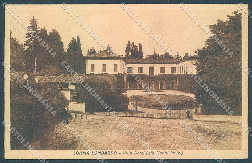 Varese Somma Lombardo Villa Dolci cartolina JK5035 – fronte