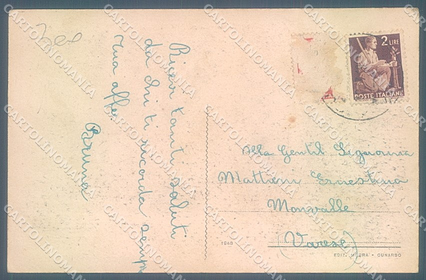 Varese Cunardo Chiesa Monte S. Martino cartolina JK5037 – retro