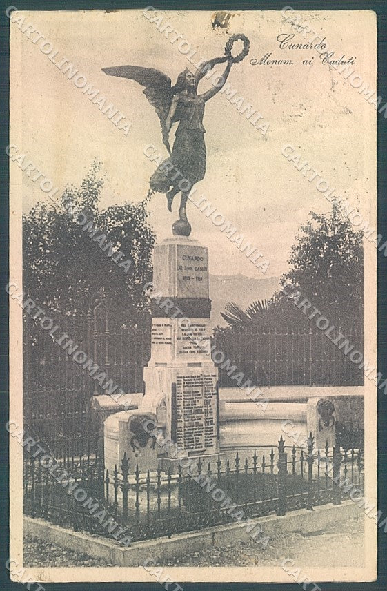 Varese Cunardo Monumento ai Caduti cartolina JK5039 – fronte