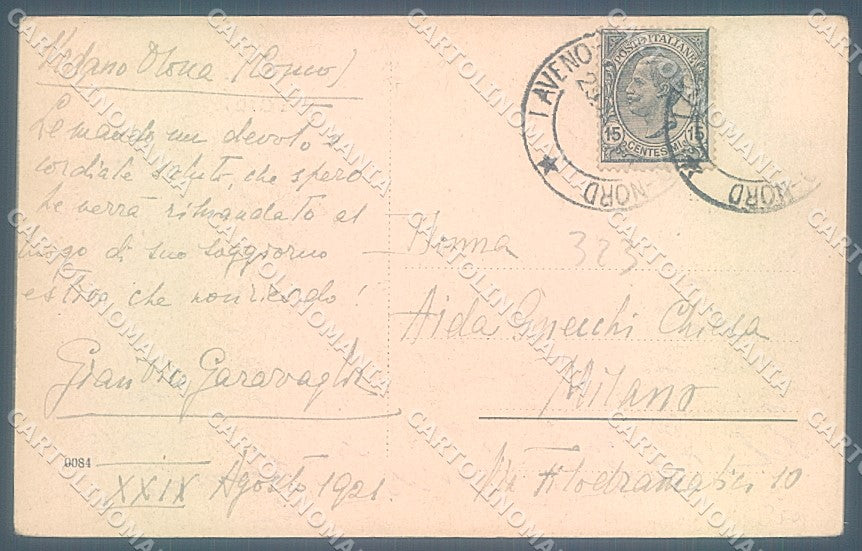 Varese Vedano Olona Villa Corti cartolina JK5043 – retro