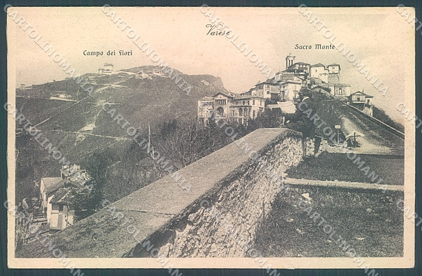 Varese Città Sacro Monte Campo dei Fiori cartolina JK5046 – fronte