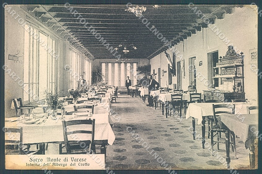 Varese Città Sacro Monte Crotto Interno Albergo cartolina JK5051 – fronte