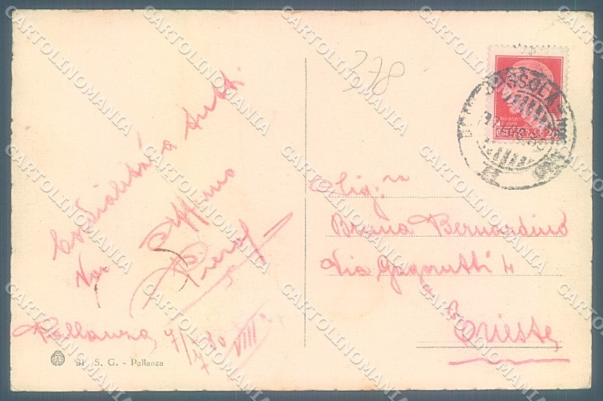 Verbania Pallanza Hotel Belle Vue Chiesa Brunner 31 FG cartolina JK5066 – retro