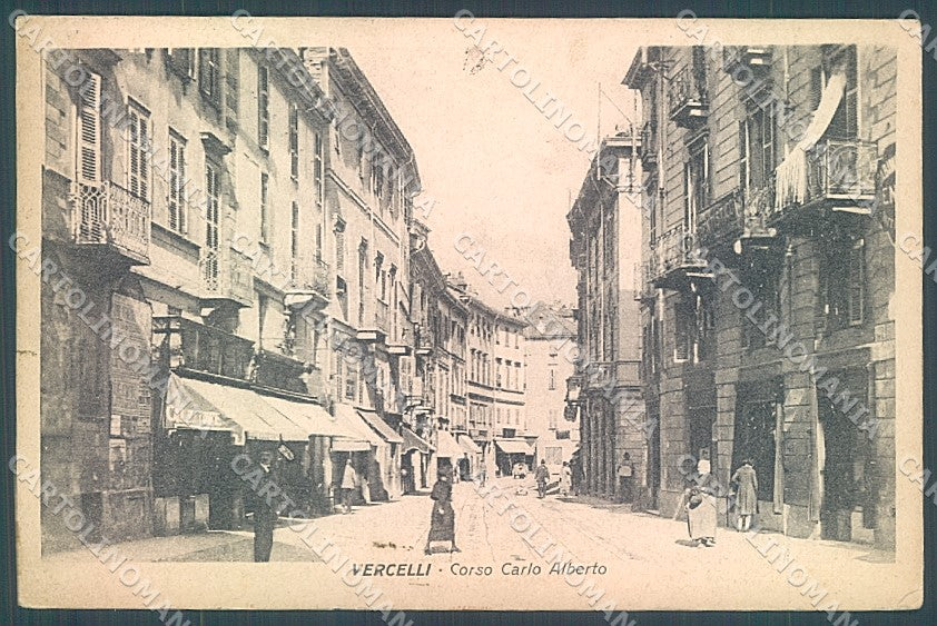 Vercelli Città Corso Carlo Alberto cartolina JK5074 – fronte