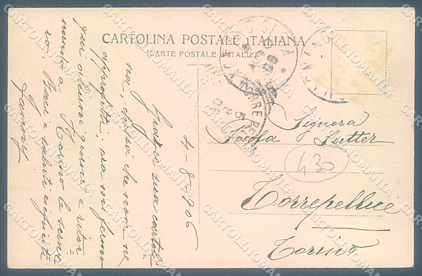 Novara Romagnano Sesia Piazza Vittorio Emanuele II cartolina JK5080 – retro