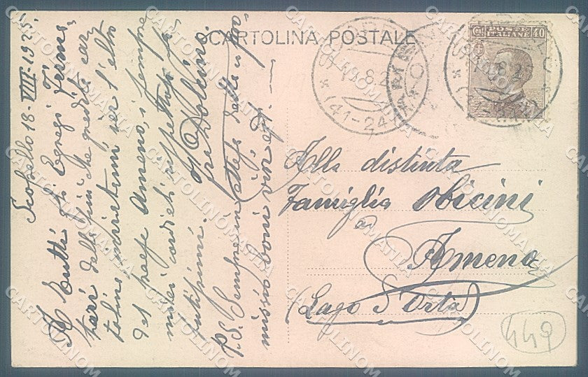 Vercelli Scopello PIEGHINA ANGOLO Foto cartolina JK5083 – retro