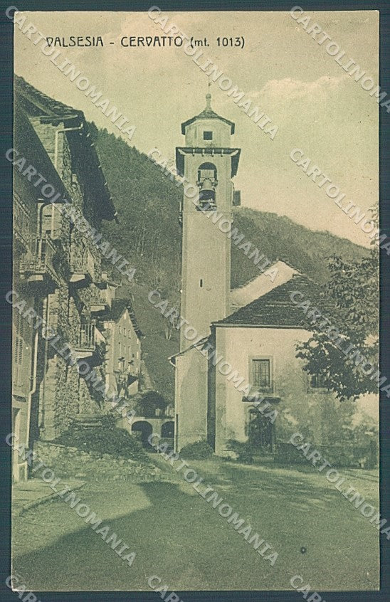 Vercelli Cervatto Valsesia Chiesa cartolina JK5089 – fronte