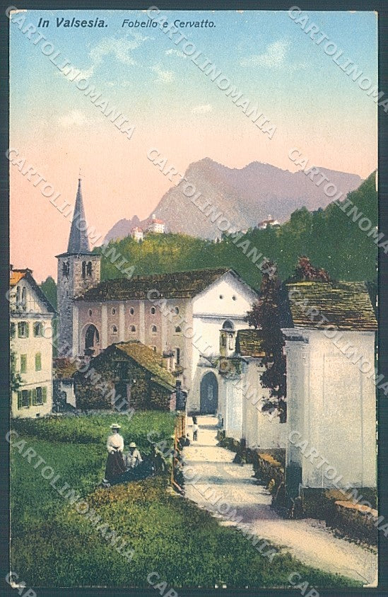 Vercelli Cervatto Fobello Chiesa cartolina JK5090 – fronte