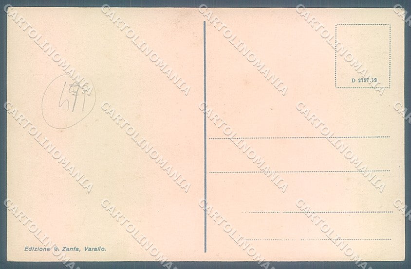 Vercelli Cervatto Fobello Chiesa cartolina JK5090 – retro