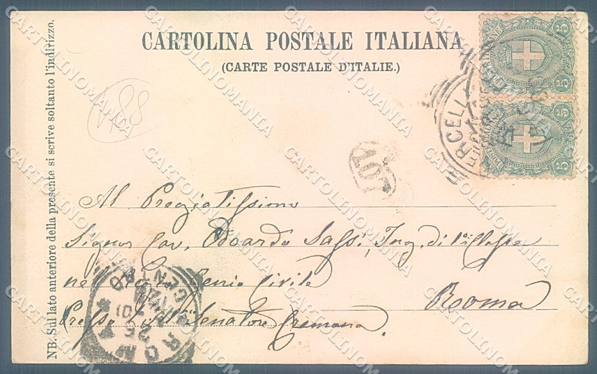 Vercelli Città Ponte Nuovo Fiume Sesia PIEGHINA ANGOLO cartolina JK5092 – retro