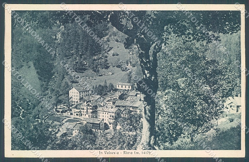 Vercelli Rima Valsesia cartolina JK5101 – fronte