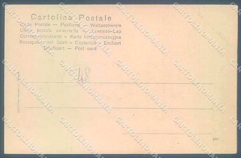 Novara Città Portici Palazzo del Mercato cartolina JK5109 – retro