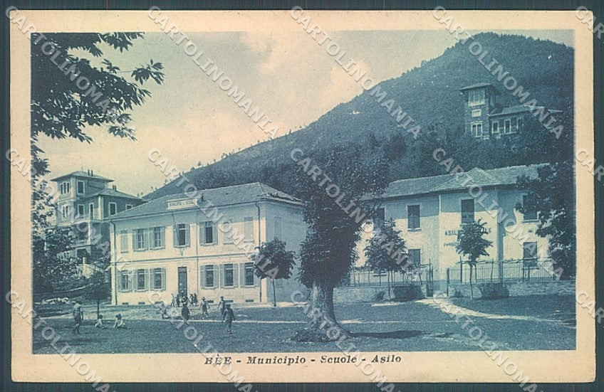 Verbania Bée Lago Maggiore Municipio Scuole Asilo cartolina JK5117 – fronte
