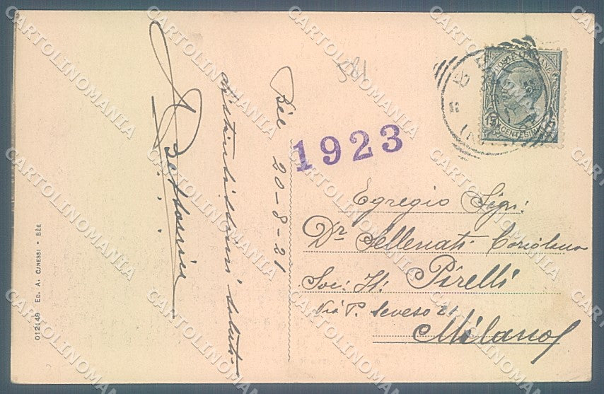 Verbania Bée Lago Maggiore Municipio Scuole Asilo cartolina JK5117 – retro