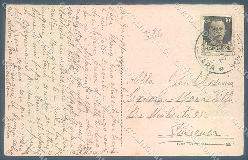Novara Gozzano Bugnate cartolina JK5121 – retro