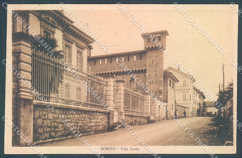 Novara Soriso Villa Emilia ANGOLO SCOLLATO cartolina JK5122 – fronte