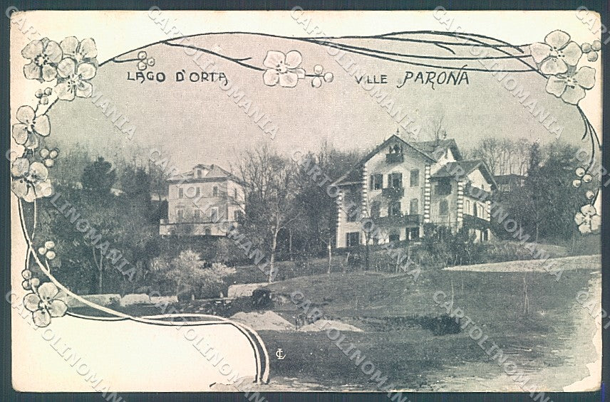 Novara Orta San Giulio Lago Ville Parona cartolina JK5125 – fronte