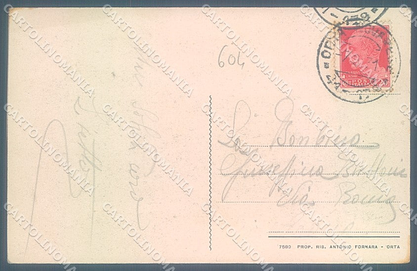 Novara Orta San Giulio Sacro Monte Entrata Chiesa cartolina JK5126 – retro