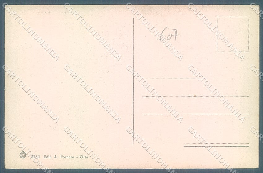 Novara Orta San Giulio Sacro Monte Brunner 3732 cartolina JK5129 – retro