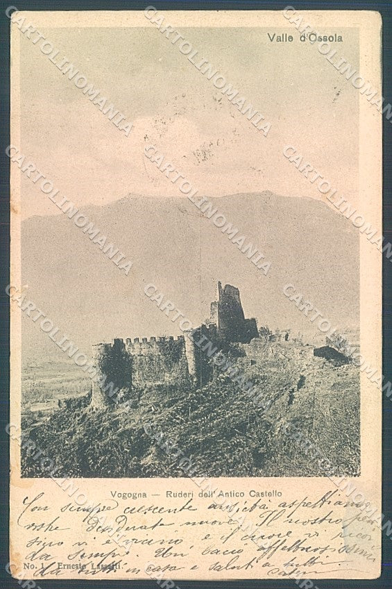 Verbania Vogogna Ruderi Antico Castello cartolina JK5135 – fronte