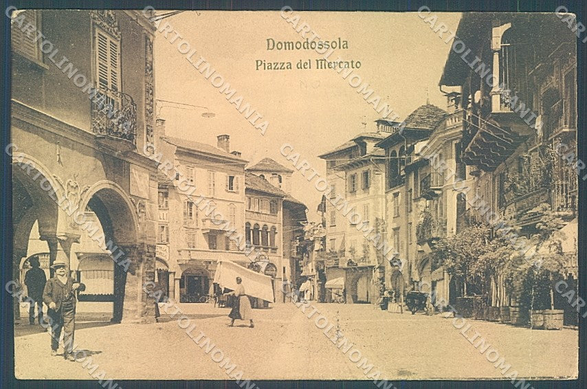 Verbania Domodossola Piazza del Mercato Modiano 24112 cartolina JK5139 – fronte