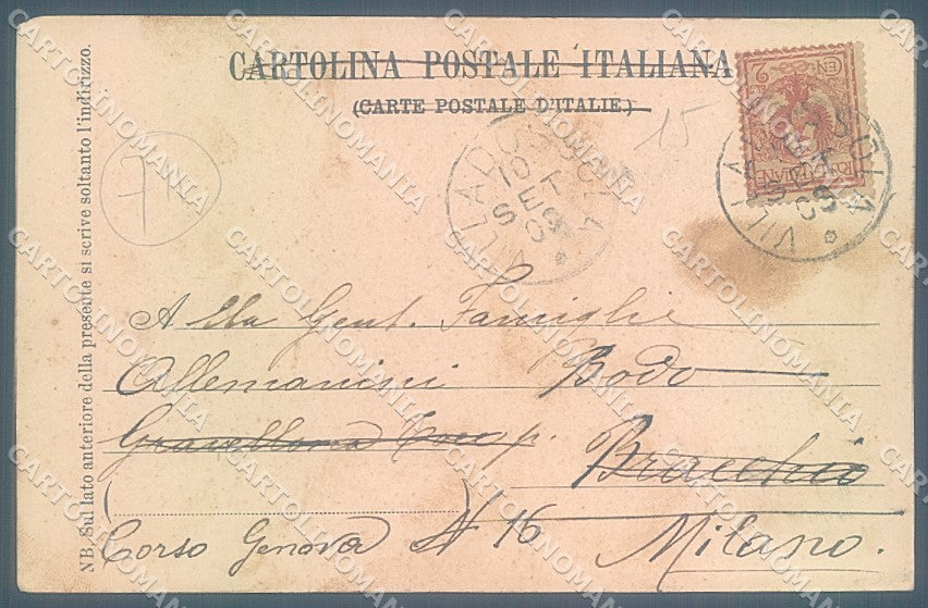 Verbania Domodossola Collegio Rosmini cartolina JK5146 – retro