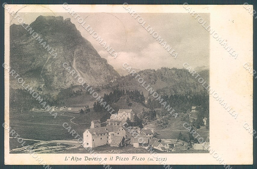 Verbania Baceno Alpe Devero Pizzo Fizzo cartolina JK5151 – fronte