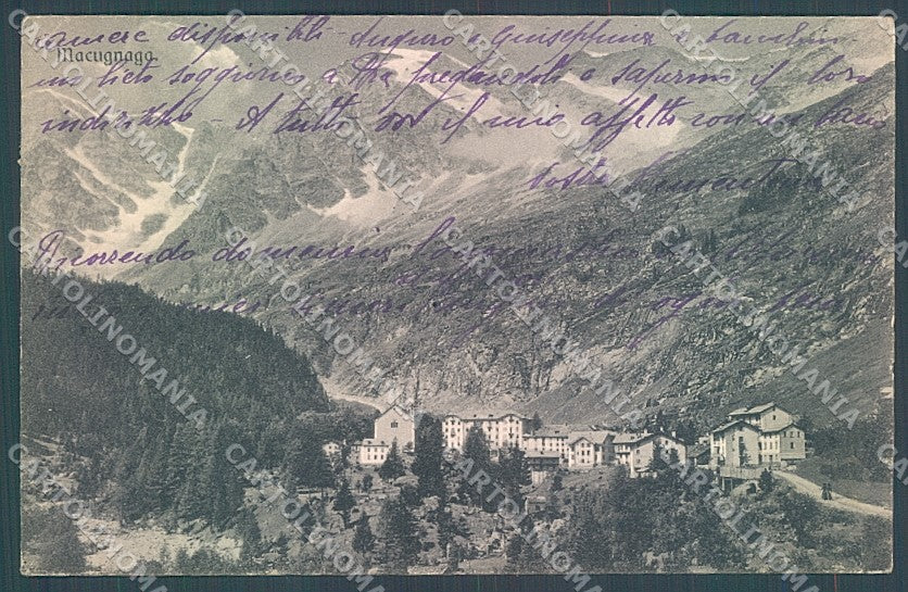 Verbania Macugnaga cartolina JK5155 – fronte