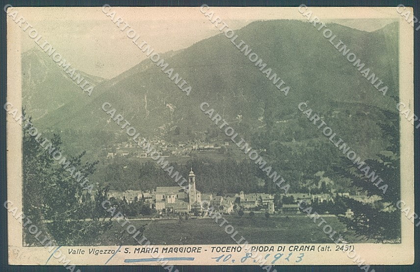Verbania S. Maria Maggiore Crana Toceno ABRASA cartolina JK5161 – fronte