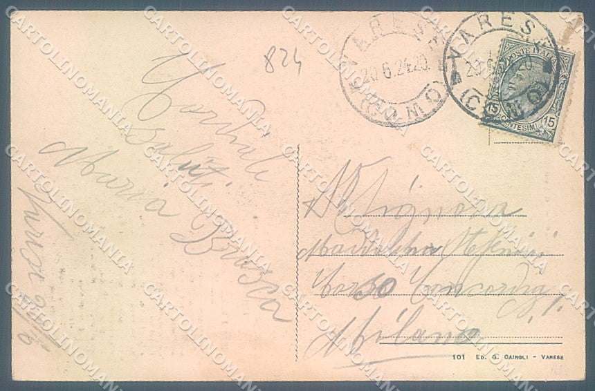Varese Città Sacro Monte l cartolina JK5165 – retro