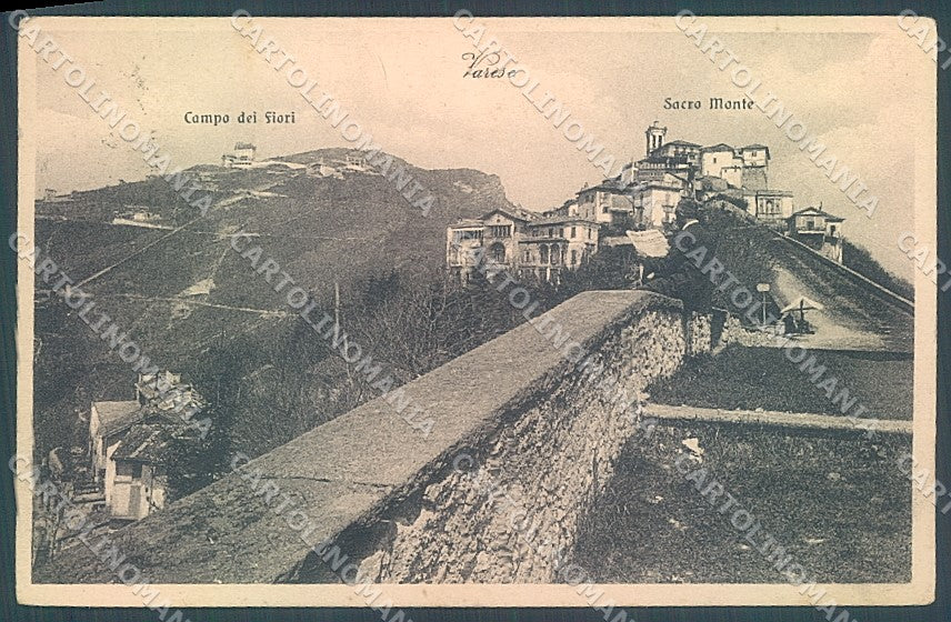 Varese Città Sacro Monte Campo dei Fiori cartolina JK5167 – fronte