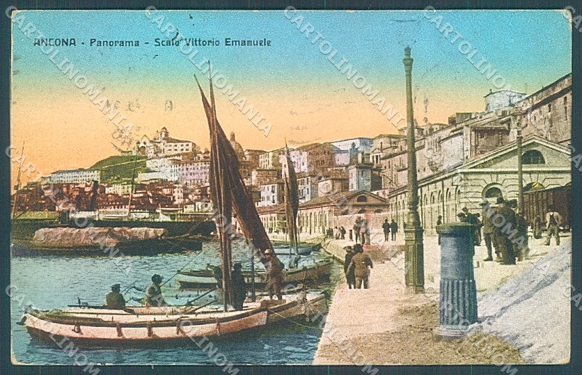 Ancona Città Scalo Vittorio Emanuele cartolina JK5174 – fronte