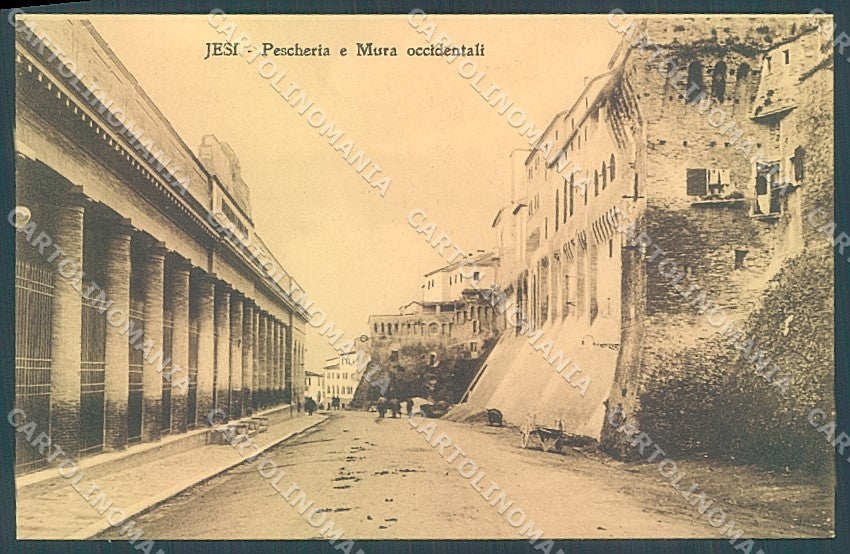 Ancona Jesi Pescheria Mura Occidentali cartolina JK5177 – fronte