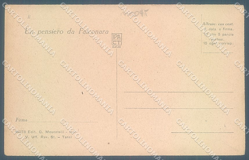 Ancona Falconara Marittima cartolina JK5199 – retro