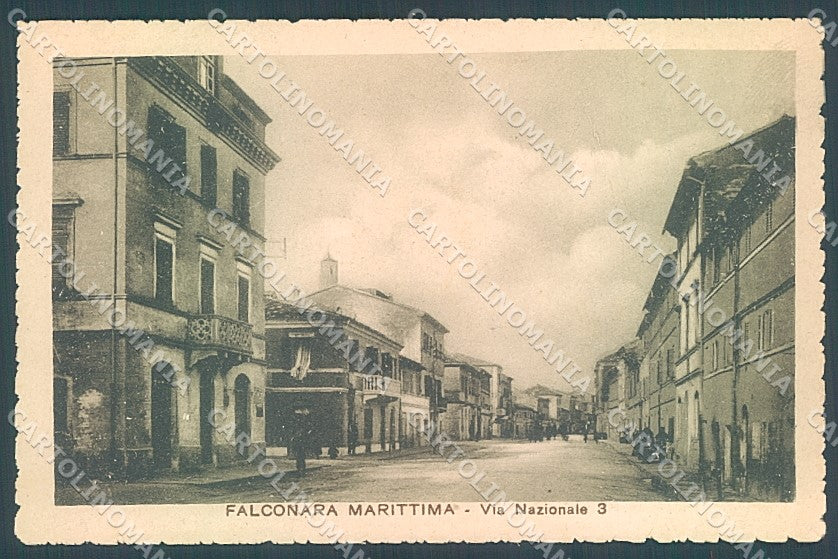 Ancona Falconara Marittima Via Nazionale cartolina JK5202 – fronte