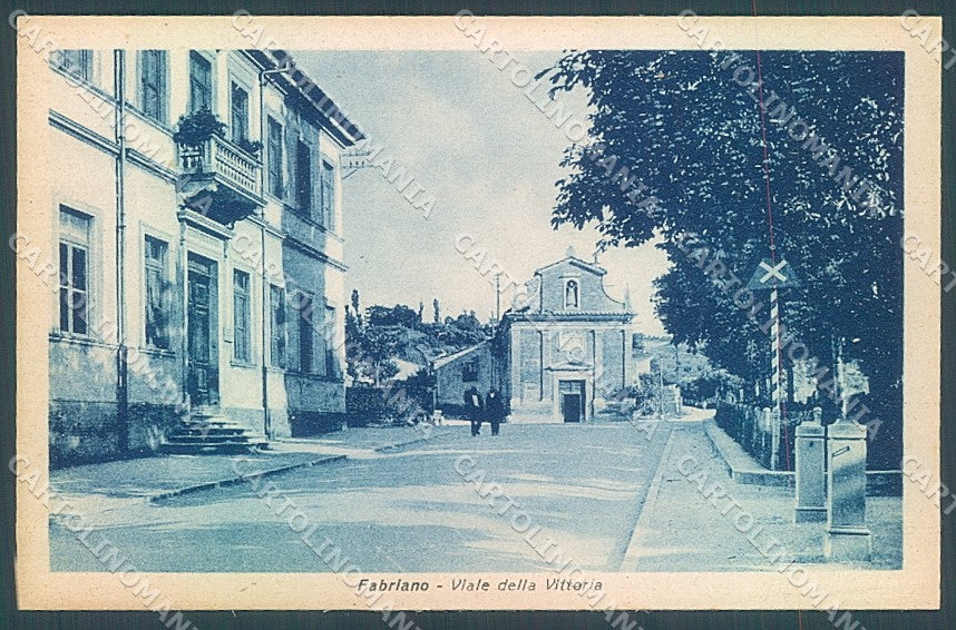 Ancona Fabriano Viale della Vittoria cartolina JK5203 – fronte