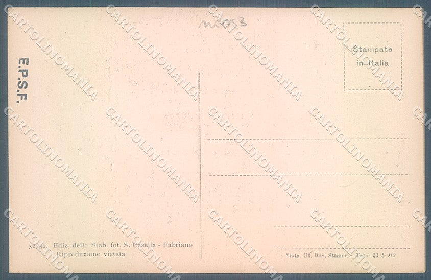 Ancona Fabriano Ospedale Umberto I cartolina JK5204 – retro