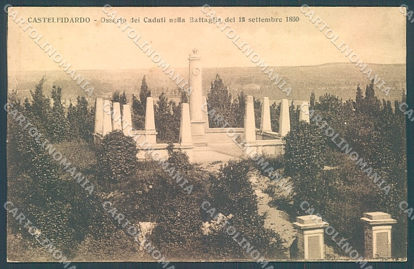 Ancona Castelfidardo Ossario Caduti Battaglia 1860 cartolina JK5205 – fronte