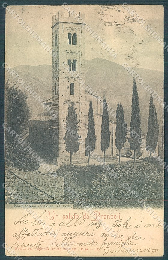 Lucca Brancoli Chiesa saluto da cartolina JK5222 – fronte